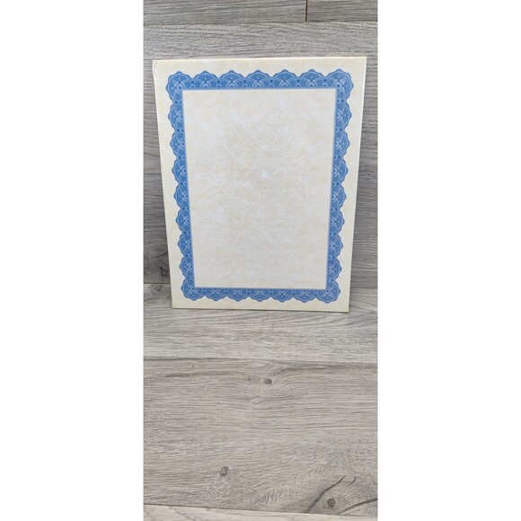 Geographics Copen BLUE Certificates, 8-1/2 x 11 2- 25 in= 50 pack Printable - Picture 3 of 3